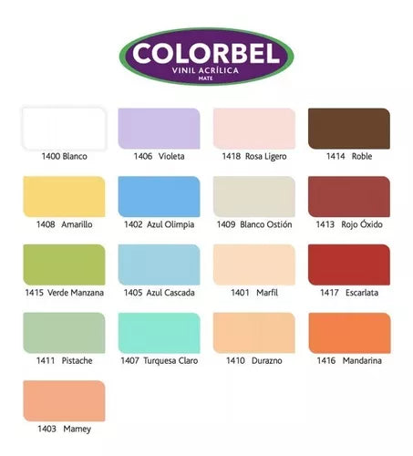Paint Gallon 4 Liters Various Colors Colorbel