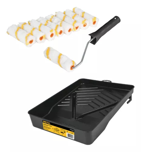 Kit para Pintar Charola con Rodillo y 5 Felpas Mini