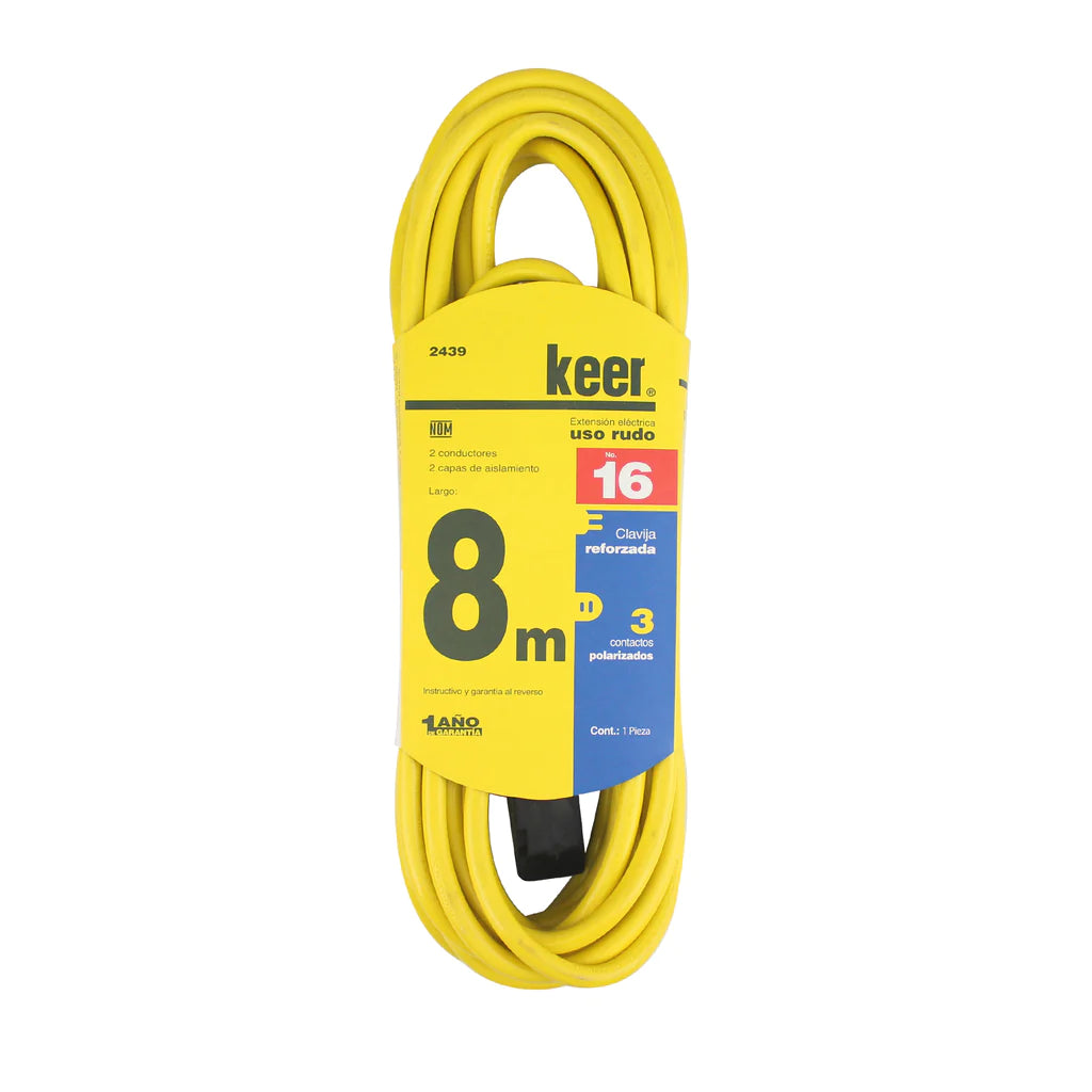 Heavy Duty Extension Cable - Yellow - Robust and Secure Connection for Demanding Environments