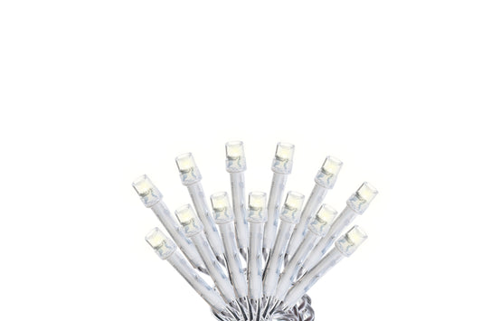 Serie 100 LED Blanca cable transparente 6.85m - 8 Funciones