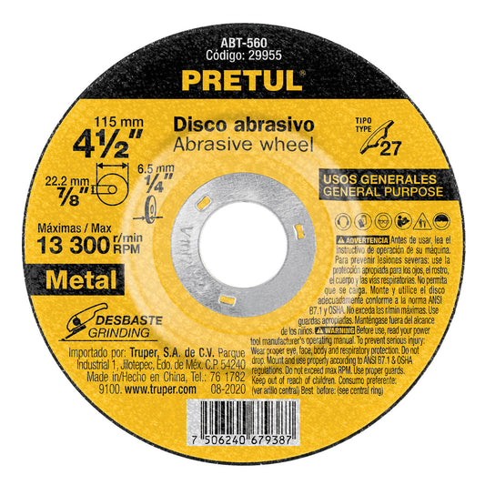 4 1/2" Grinding Disc
