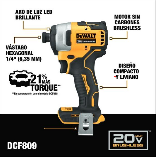 JUEGO DE TALADRO PERCUTOR/ ATORNILLADOR DEWALT 6 PIEZAS