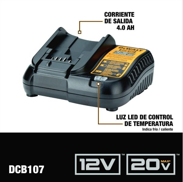 JUEGO DE TALADRO PERCUTOR/ ATORNILLADOR DEWALT 6 PIEZAS
