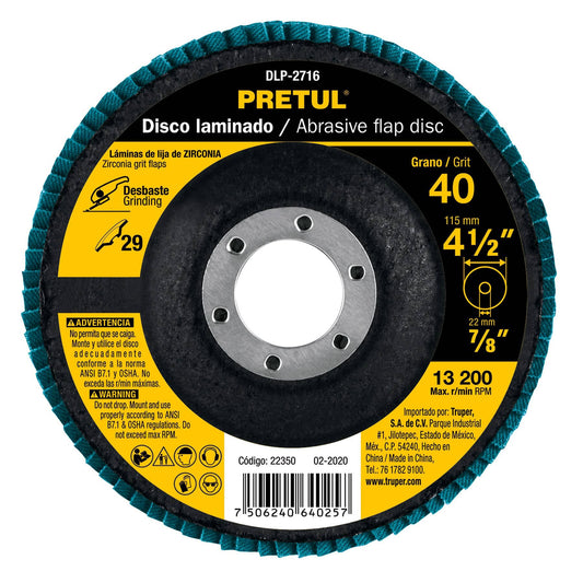 4 1/2" Laminated Multi Sanding Disc