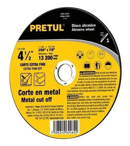 Disco de Corte Metal