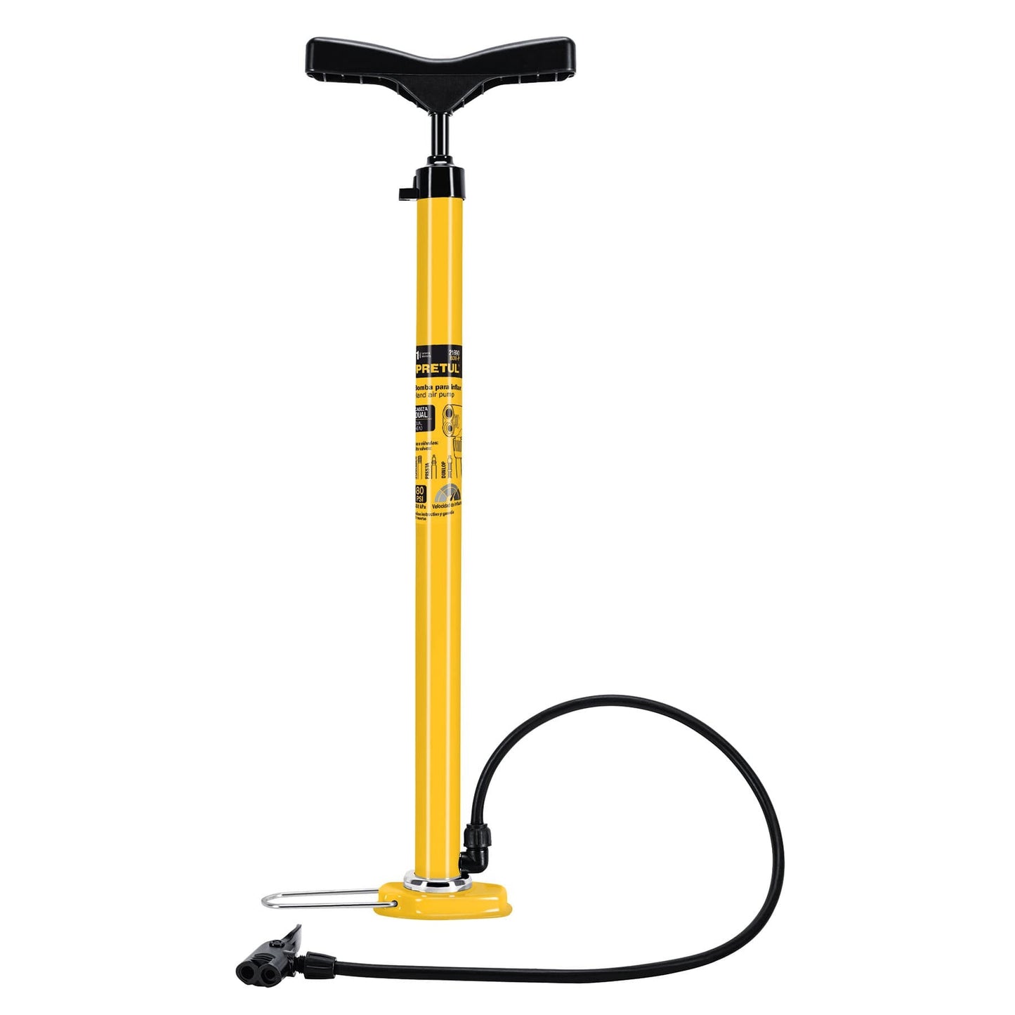 Manual pump for bicycle tire
