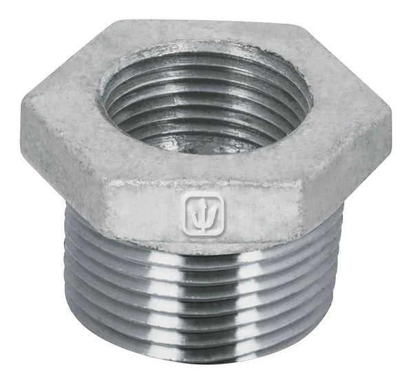 Reducción Galvanizada Bushing 1/2" - 3/4"